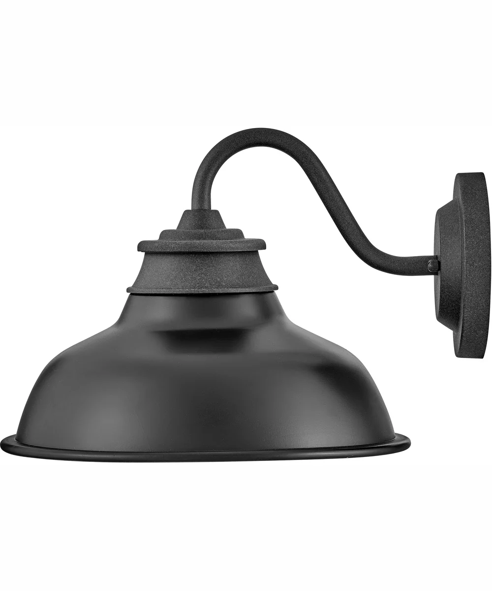 Wallace 1-Light Small Gooseneck Barn Light in Aged Zinc - Image 5