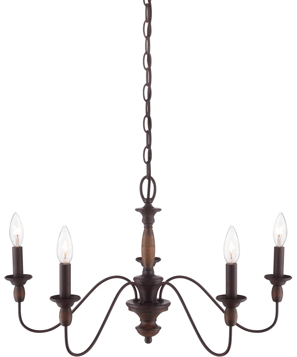 Holbrook 5-light Chandelier Tuscan Brown - Image 6