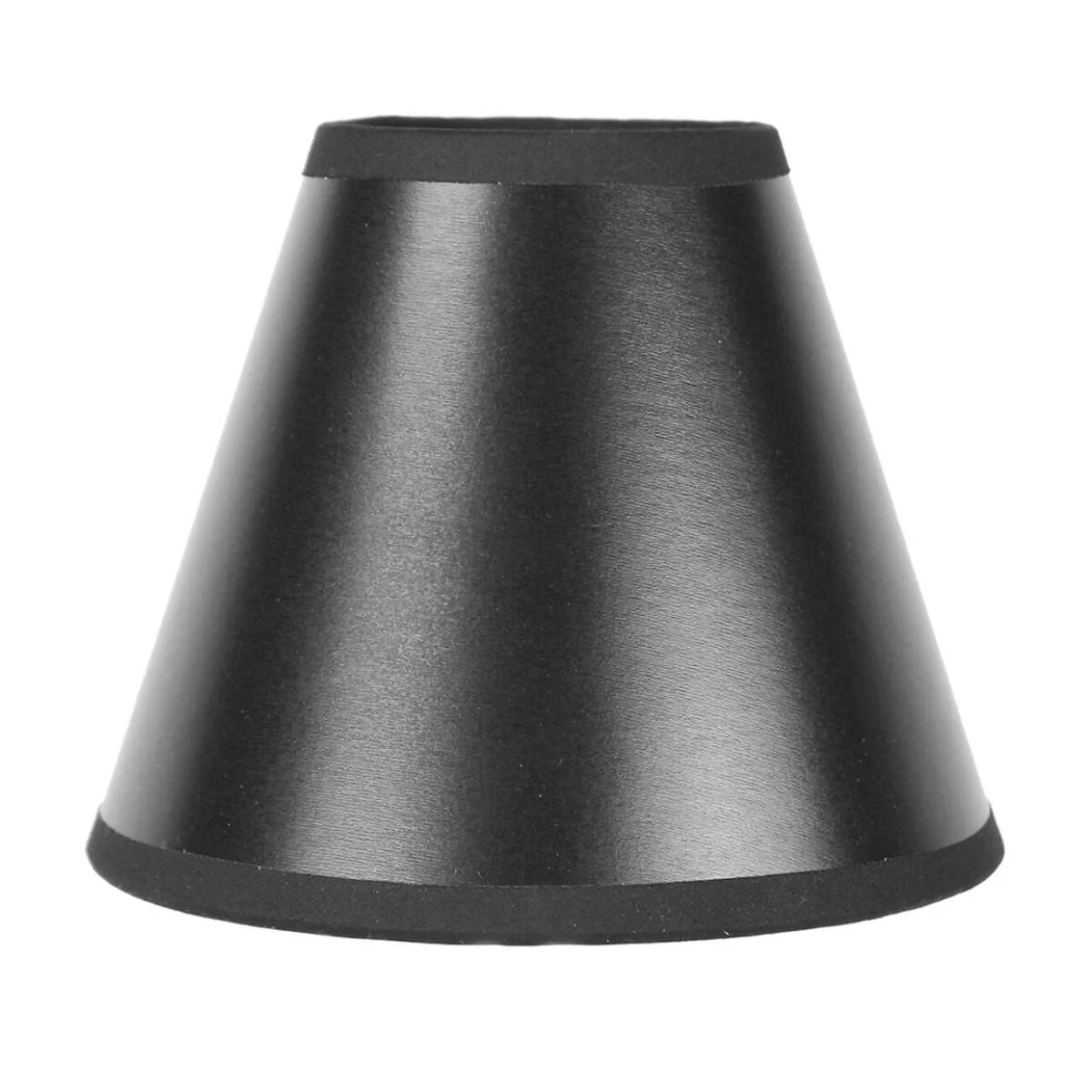 6"W x 5"H Black Parchment Silver-Lined Chandelier Lampshade