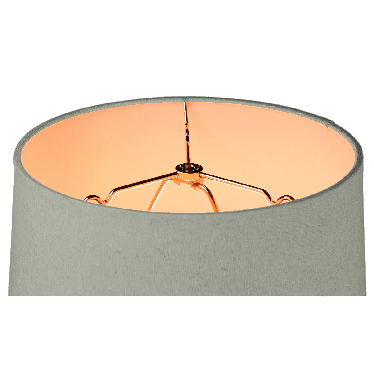 14"W 2 Light Swag Plug-In Pendant  Sand Linen with Diffuser White Cord - Image 2