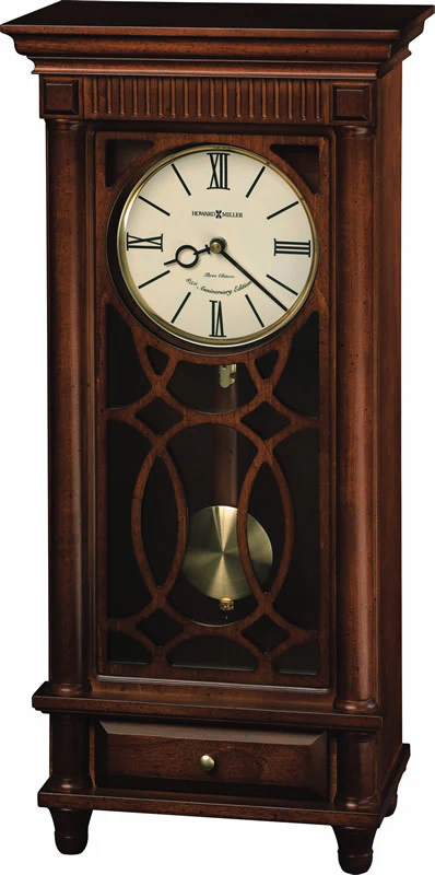 23"H Lorna Mantel Clock in Tuscany Cherry
