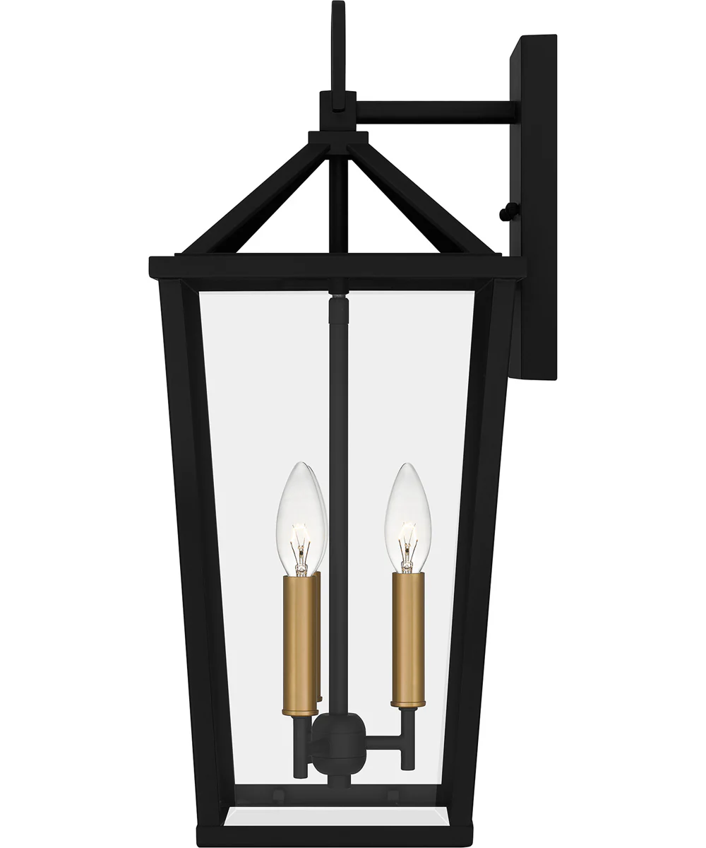 Hull Large 3-light Outdoor Wall Light Coastal Armour Aluminum Matte Black - Image 4