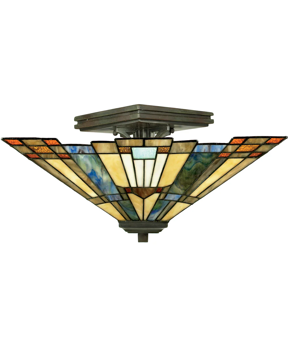 Inglenook Small 2-light Semi Flush Mount Valiant Bronze - Image 2