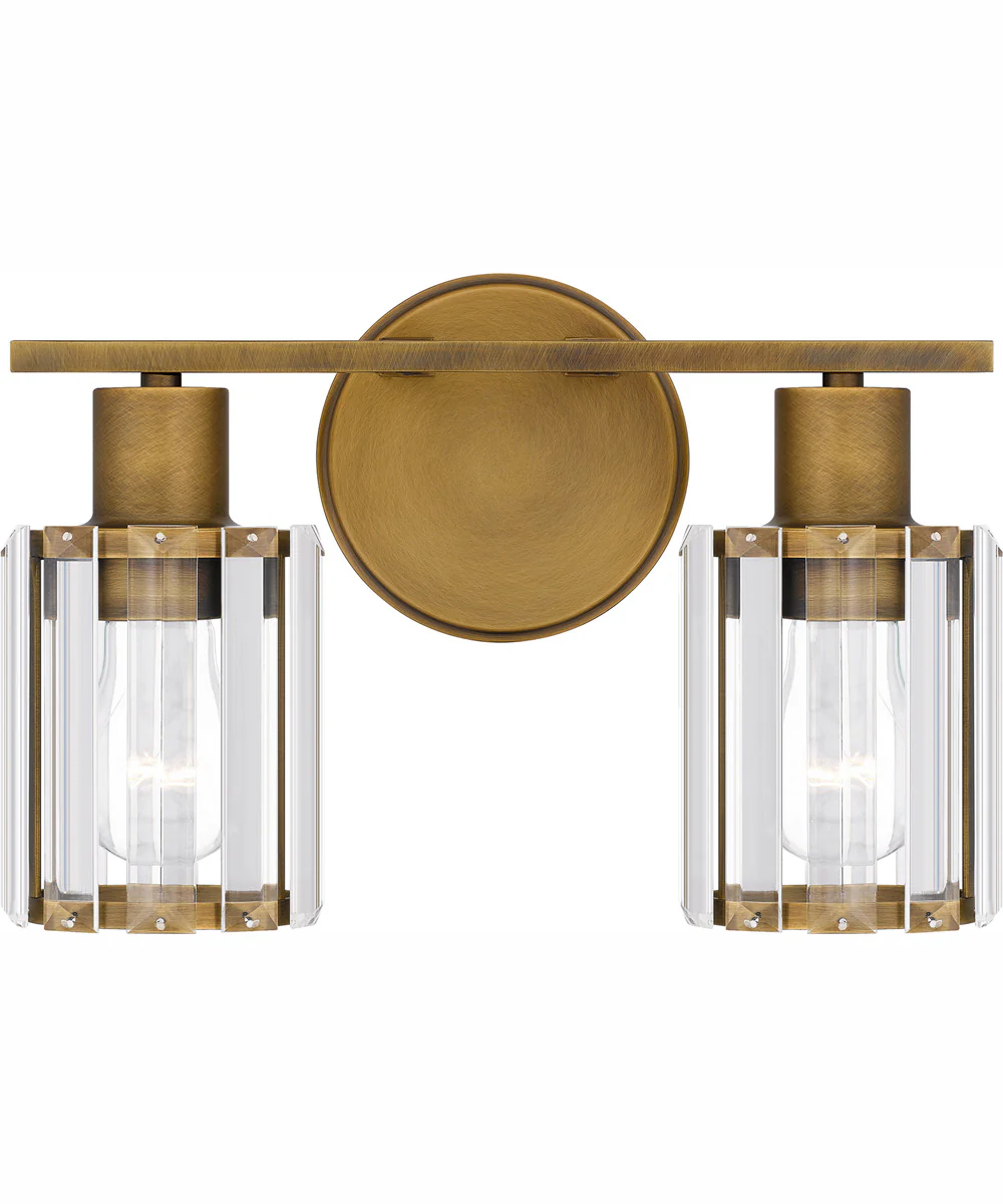 Isla Medium 2-light Bath Light Weathered Brass - Image 2