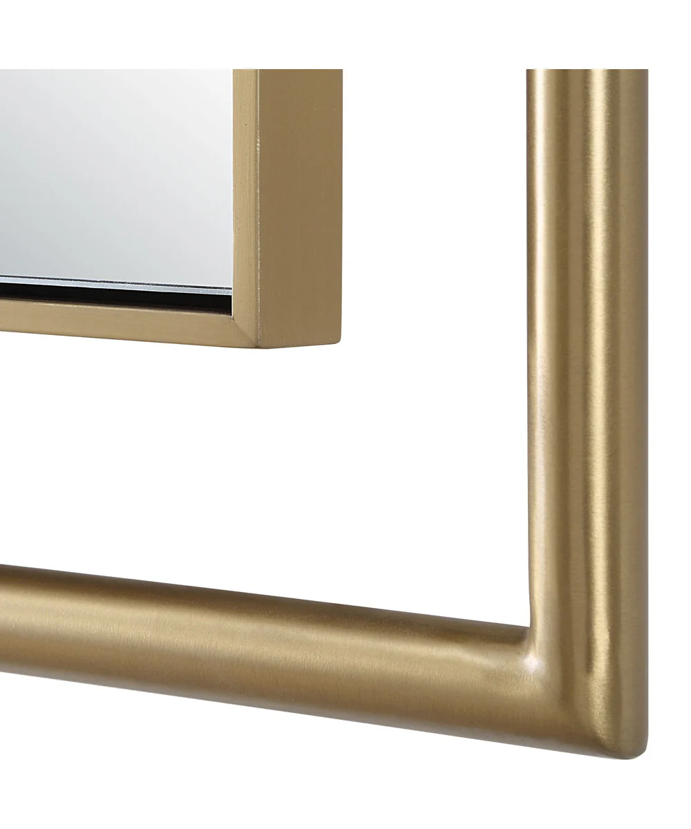It's All Connected Rectangle Brass Mirror - Image 5