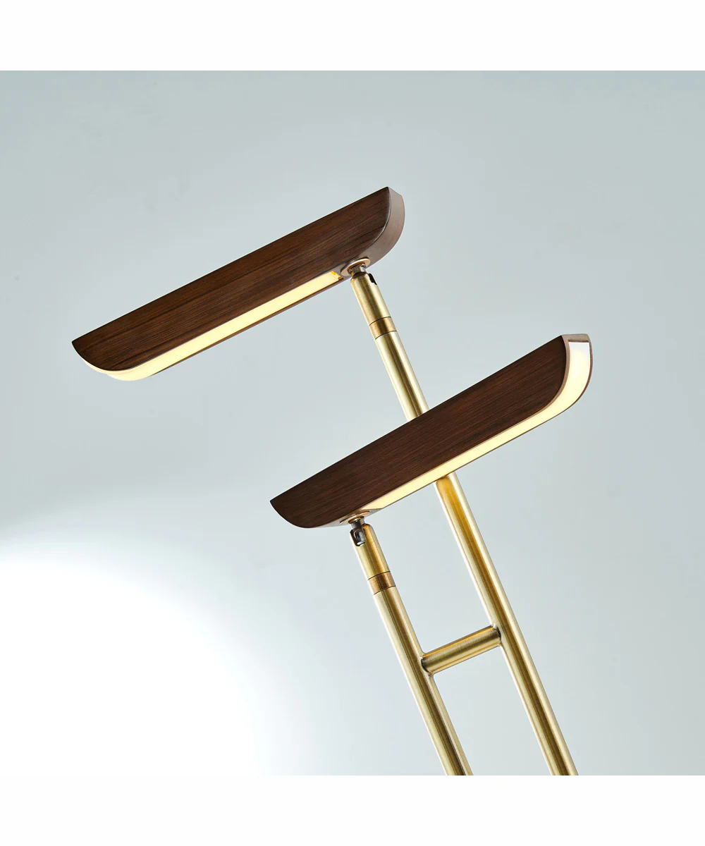 Jameson 1-Light Led 2-Light Table Lamp Walnut/Ab - Image 2