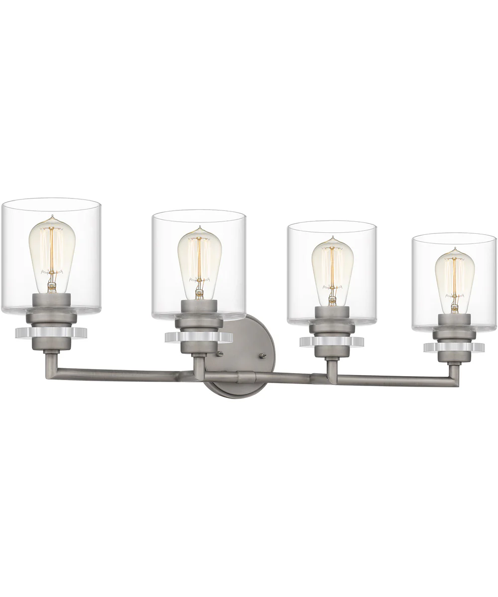 Jaspar Extra Large 4-light Bath Light Antique Nickel - Image 4