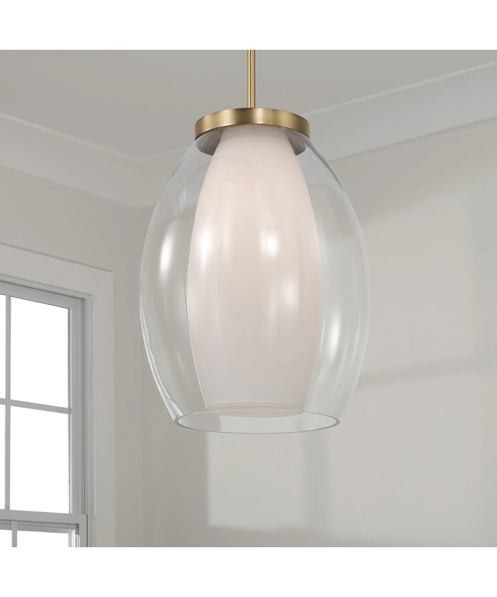Joss 1-Light Pendant Aged Brass - Image 2
