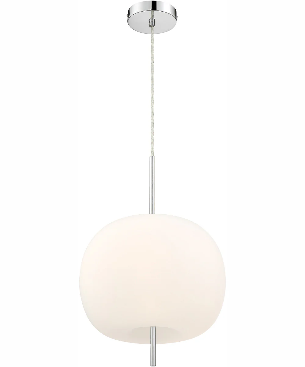 Jubilee 3-Light Led Pendant Lamp Chrome/Frost Glass Shade
