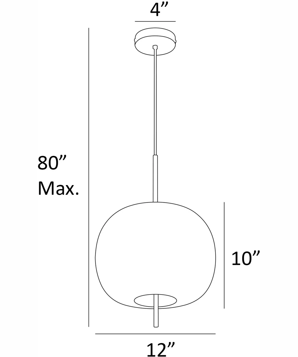 Jubilee 3-Light Led Pendant Lamp Chrome/Frost Glass Shade - Image 5