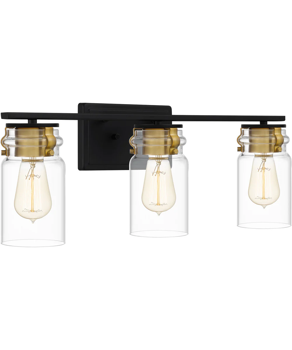 Keesey Large 3-light Bath Light Matte Black - Image 4