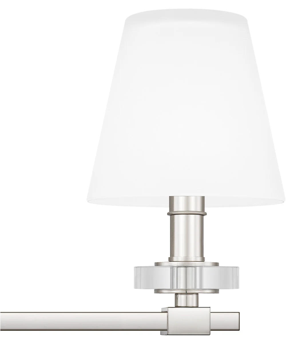 Kelsey Glen Large 3-light Bath Light Polished Nickel - Image 6