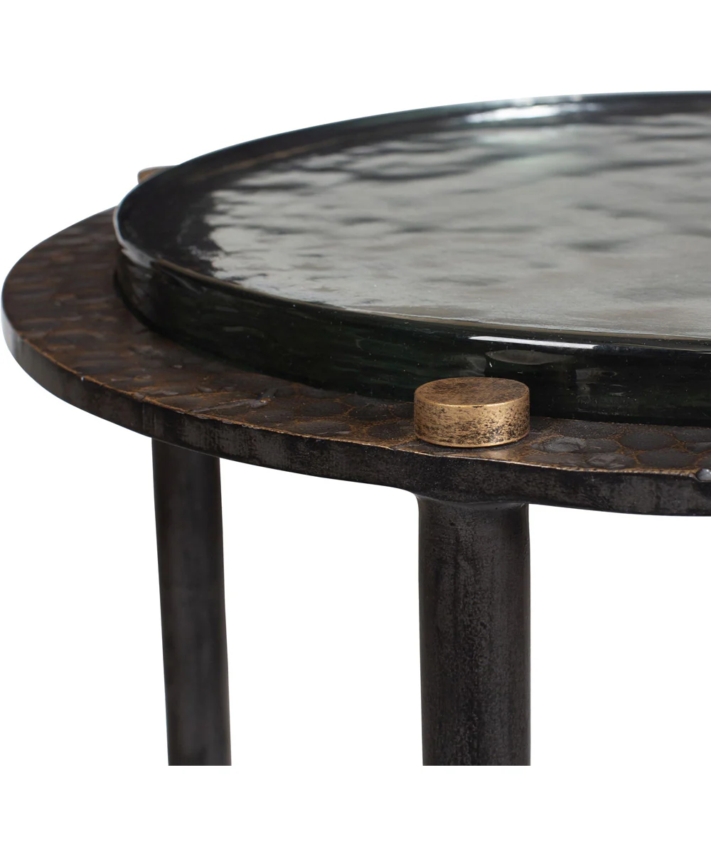 Kennington Round Glass Accent Table - Image 4
