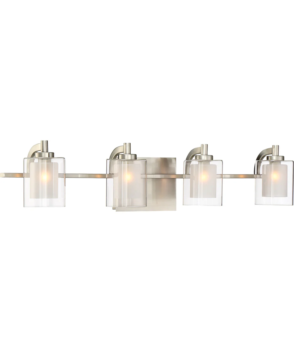 Kolt Extra Large 4-light Bath Light Brushed Nickel - Image 3