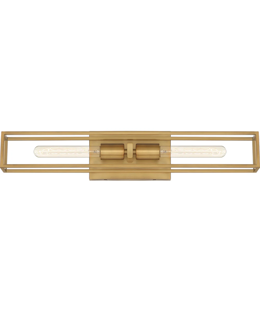 Leighton Medium 2-light Bath Light Weathered Brass - Image 2