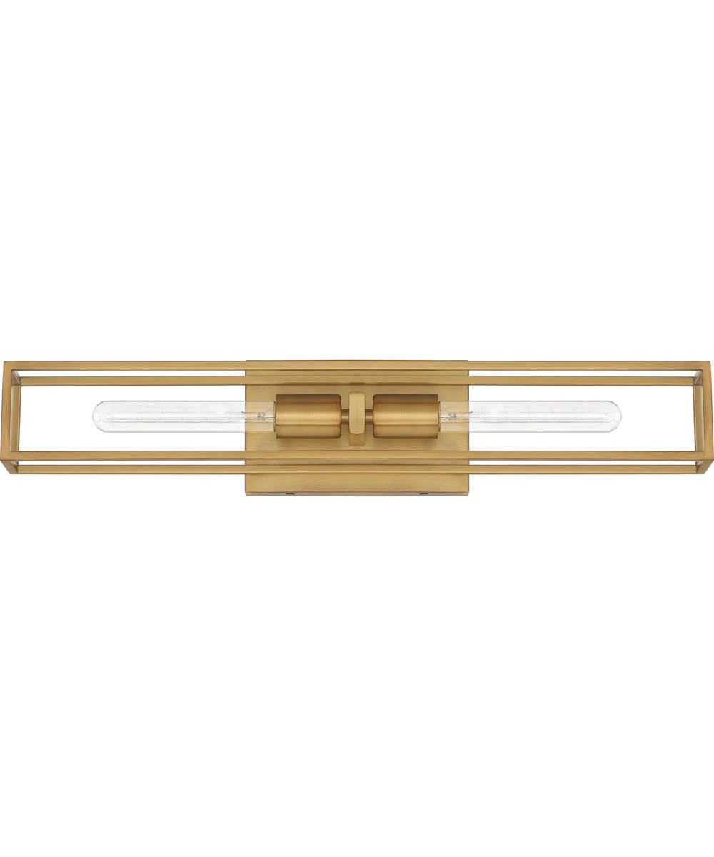 Leighton Medium 2-light Bath Light Weathered Brass - Image 3