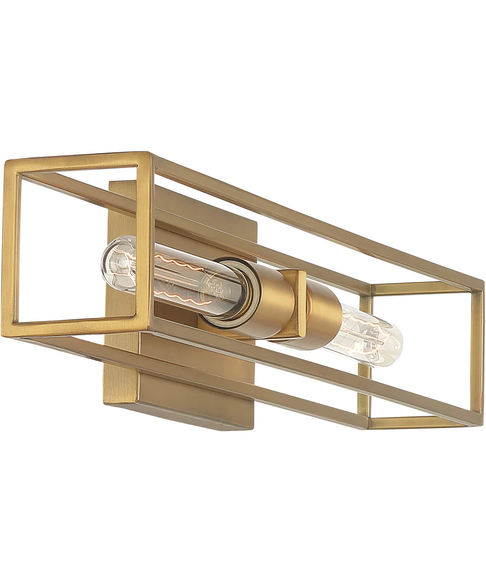 Leighton Medium 2-light Bath Light Weathered Brass - Image 5