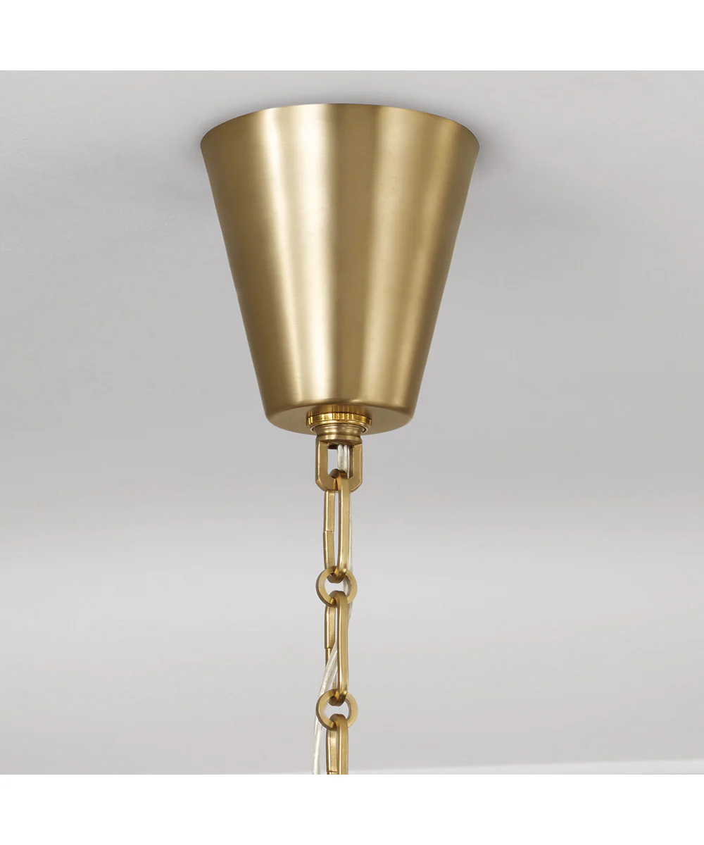 Leland 6-Light Chandelier Aged Brass - Image 7
