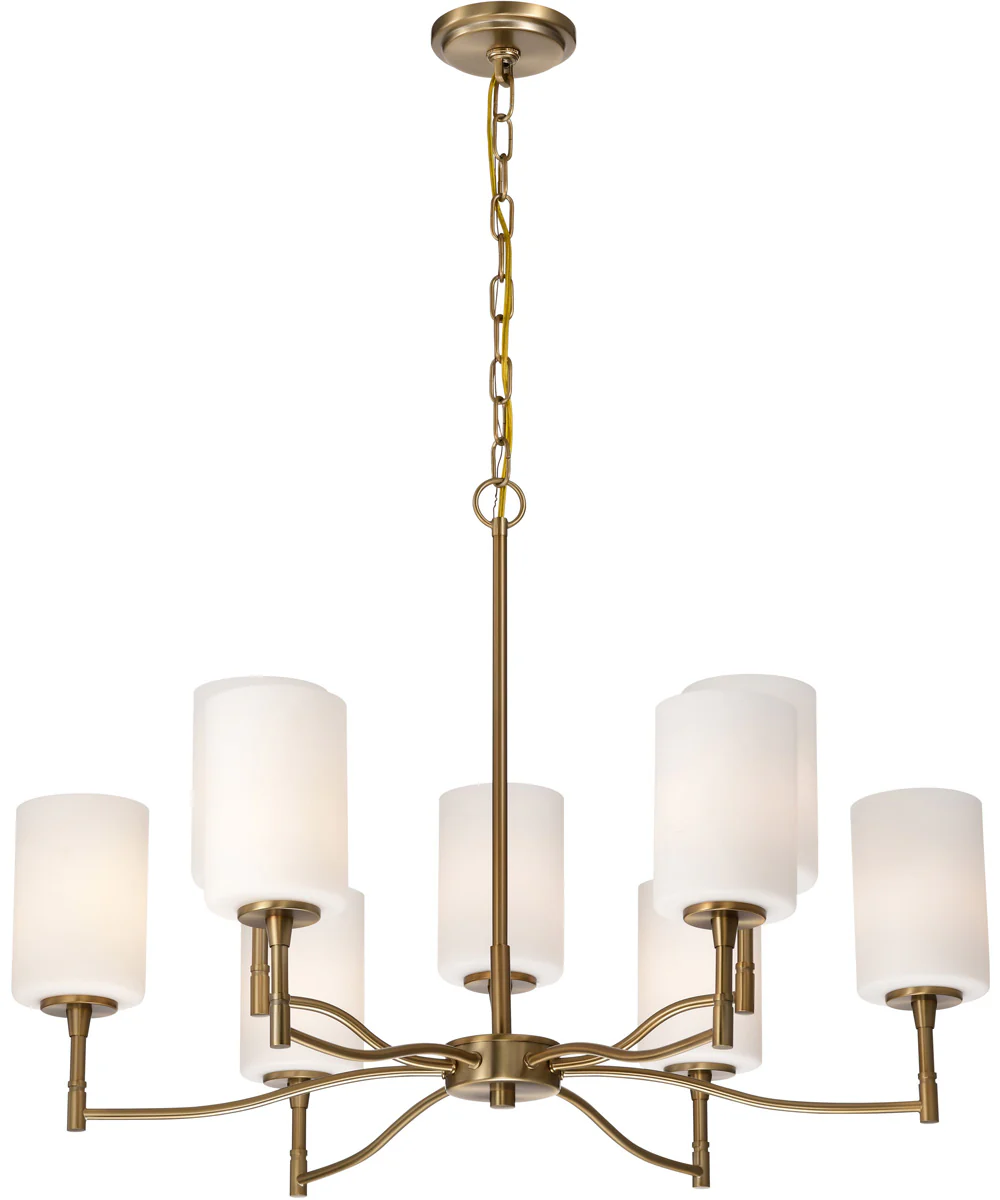 Liam 9-Light Chandelier Burnished Brass - Image 8