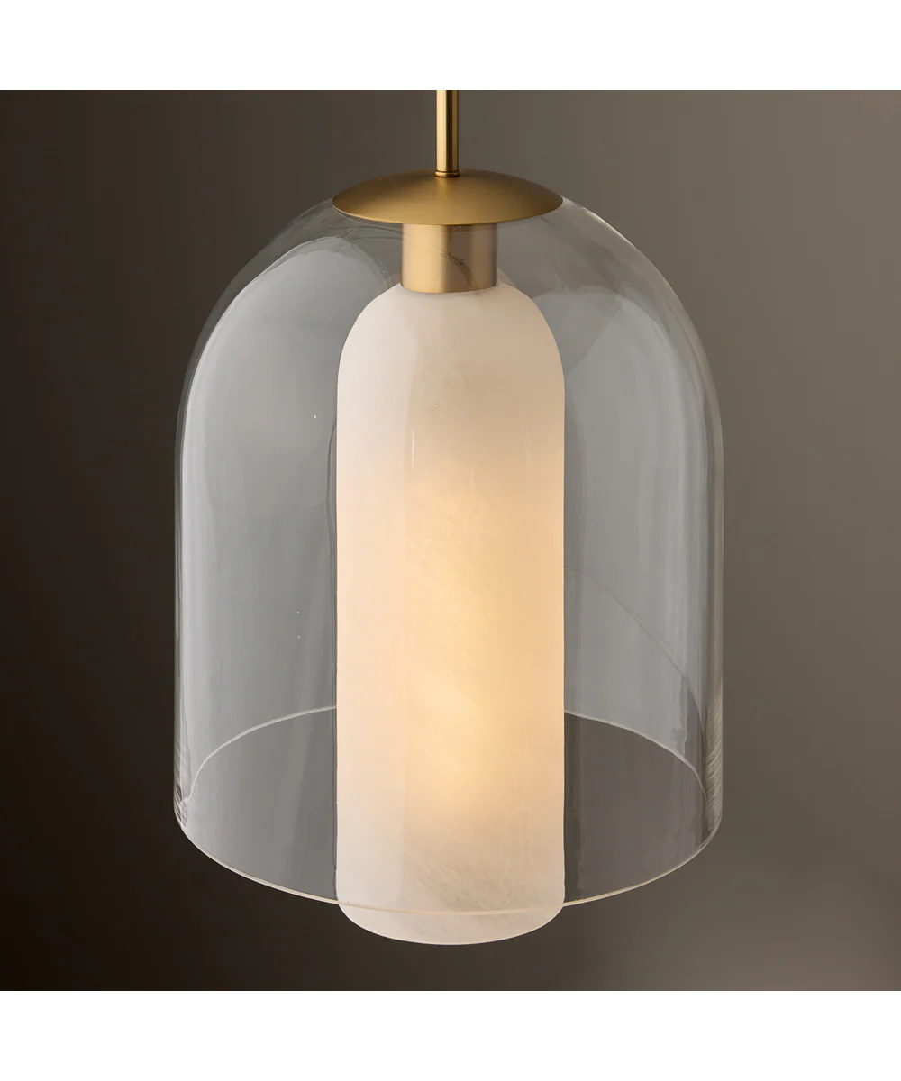 Liz 1-Light Pendant Aged Brass - Image 6