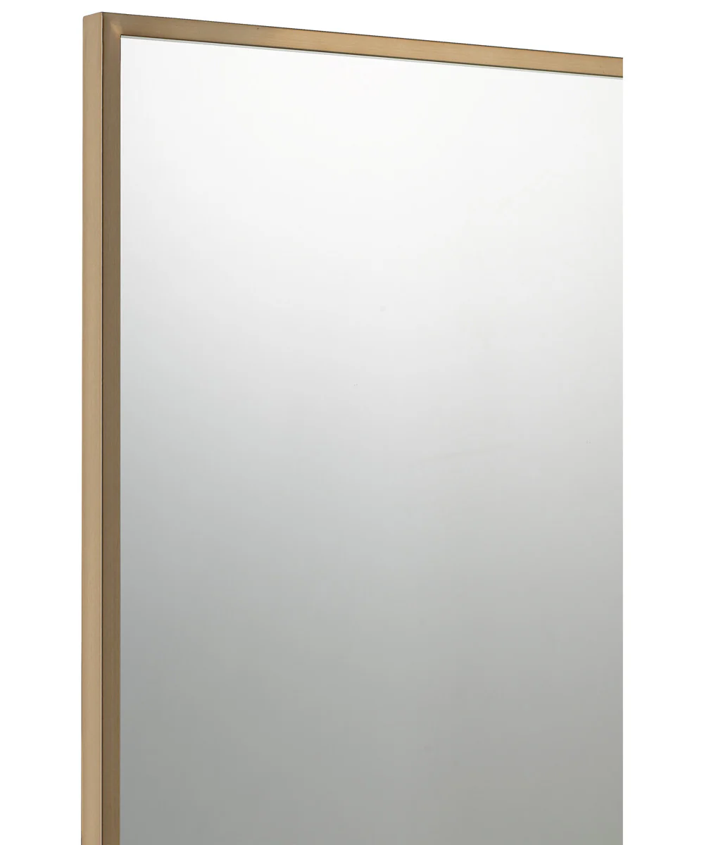 Lockport Large Mirror Antique Brass - Image 4
