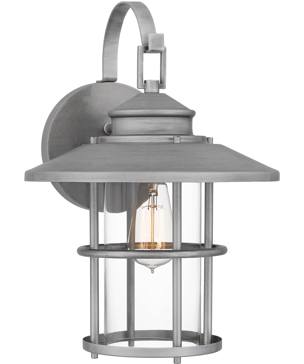 Lombard Large 1-light Outdoor Wall Light Coastal Armour Aluminum Antique Brushed Aluminum - Image 2