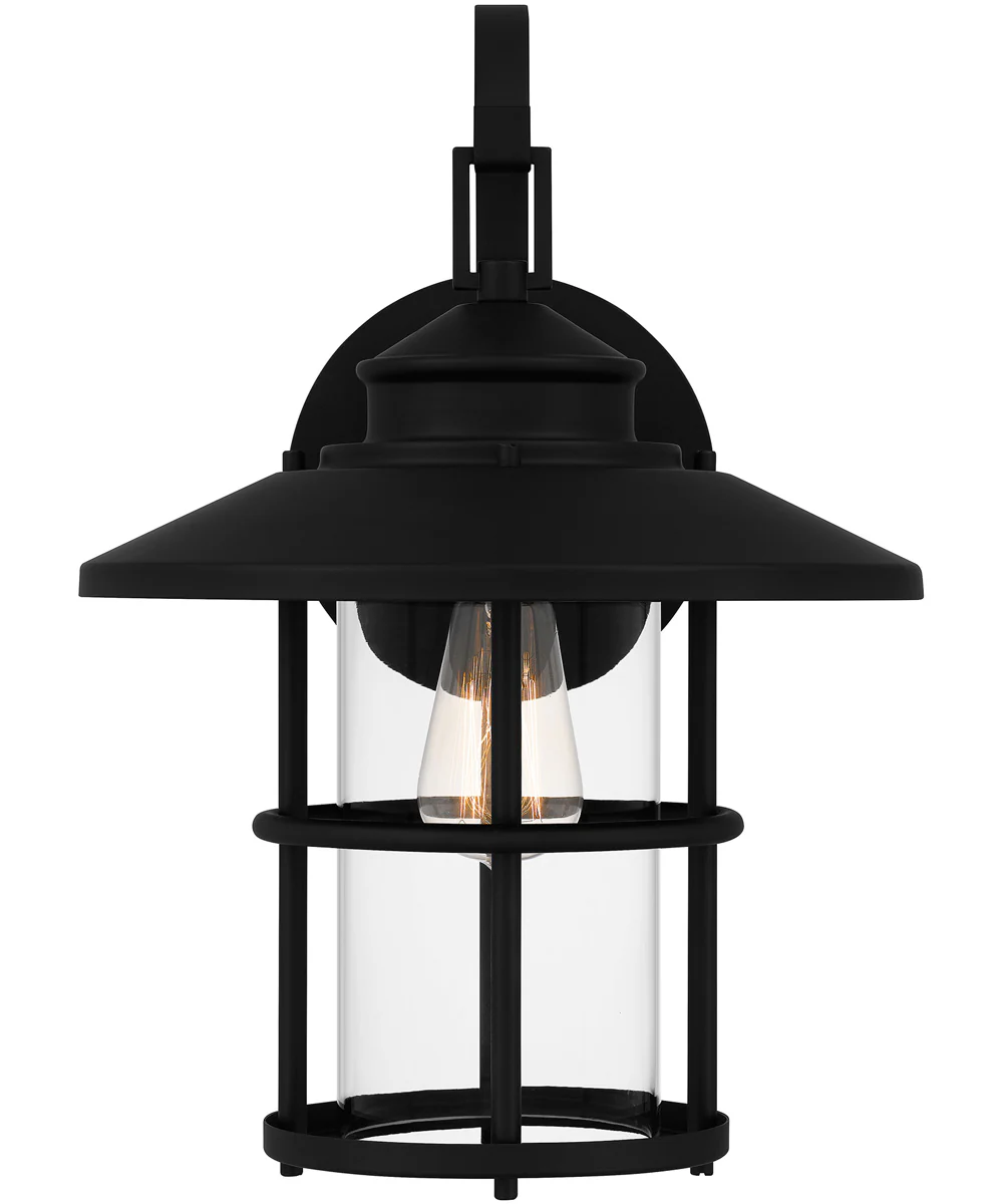 Lombard Large 1-light Outdoor Wall Light Coastal Armour Aluminum Matte Black - Image 4