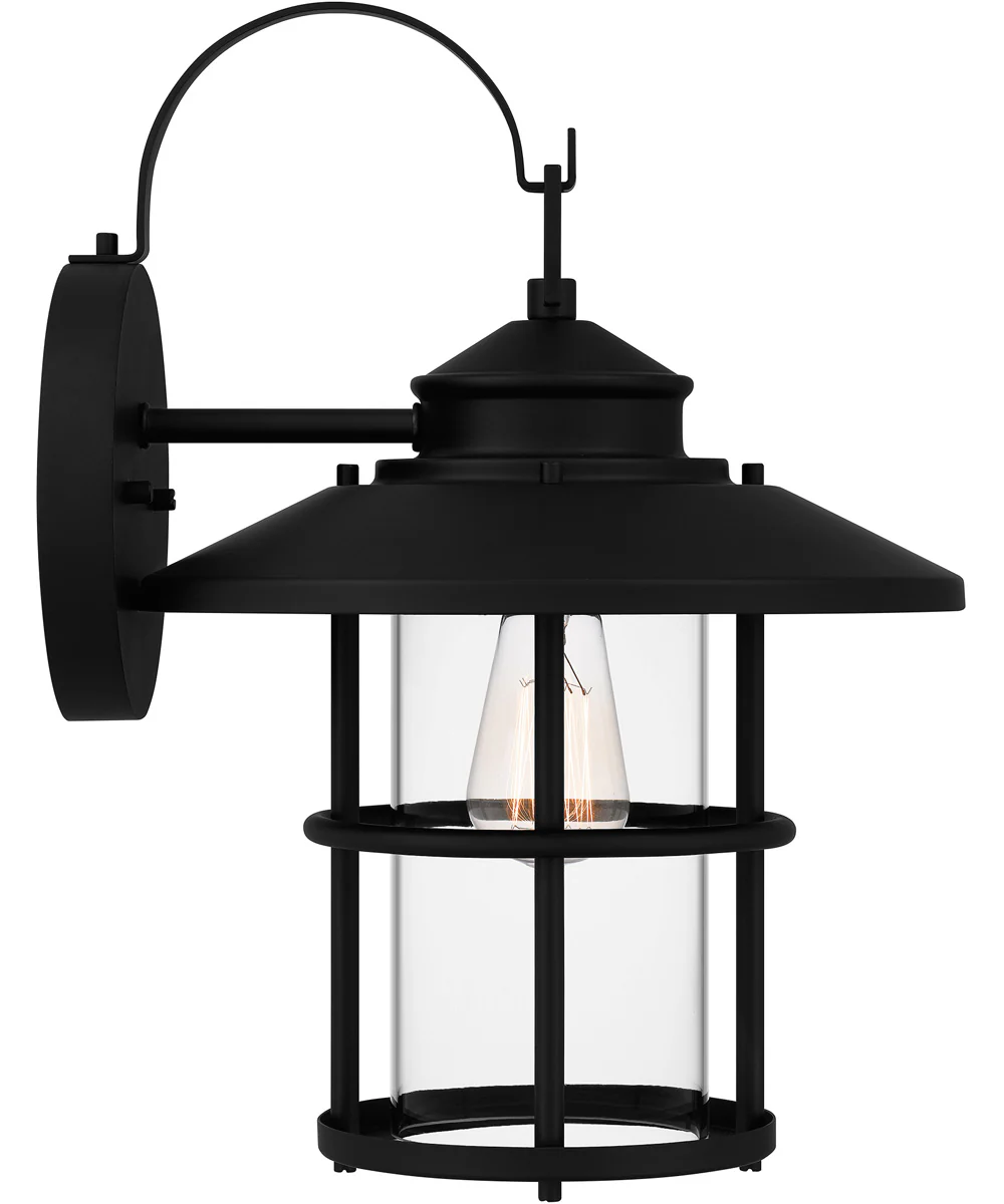 Lombard Large 1-light Outdoor Wall Light Coastal Armour Aluminum Matte Black - Image 5