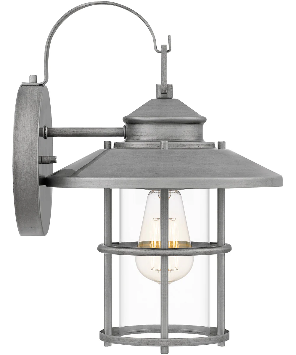 Lombard Medium 1-light Outdoor Wall Light  Coastal Armour Aluminum Antique Brushed Aluminum - Image 5