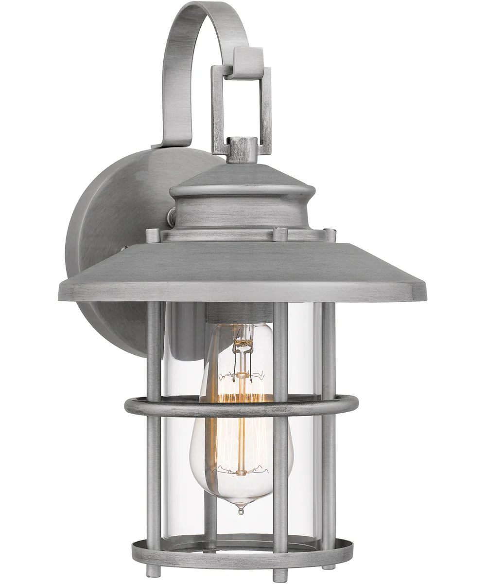 Lombard Small 1-light Outdoor Wall Light Coastal Armour Aluminum Antique Brushed Aluminum