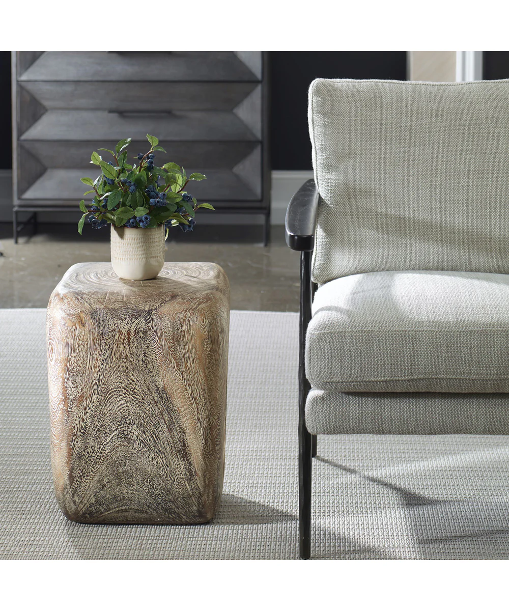Loophole Bleached Wash Accent Stool - Image 3