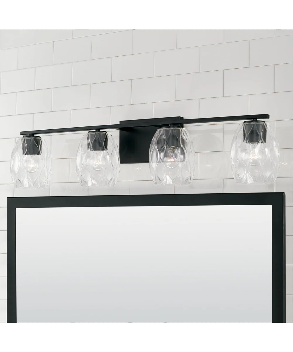 Lucas 4-Light Vanity Matte Black - Image 2