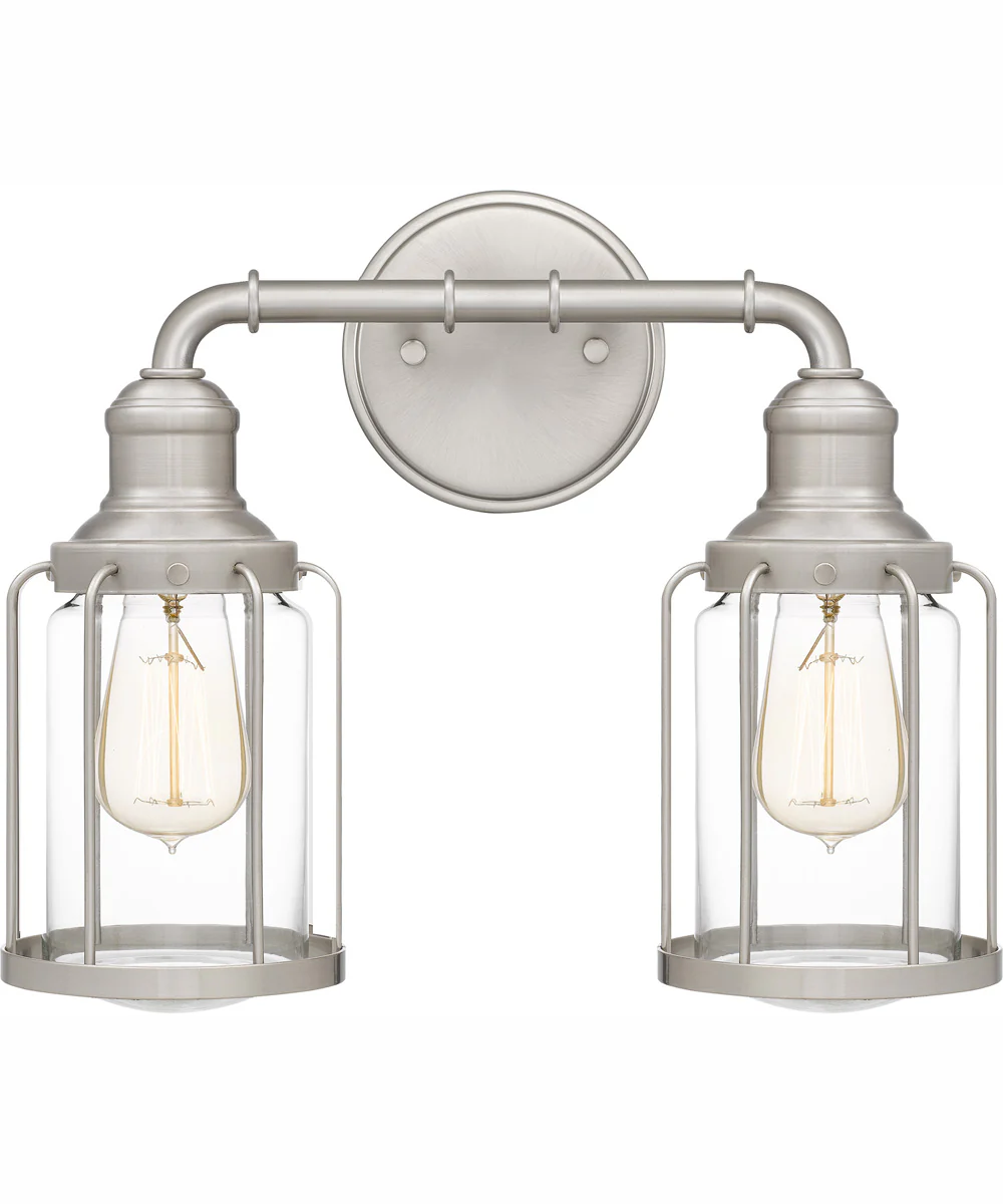 Ludlow Medium 2-light Bath Light Brushed Nickel - Image 2