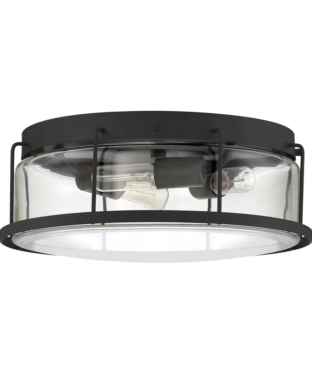 Ludlow Medium 3-light Flush Mount Earth Black - Image 3