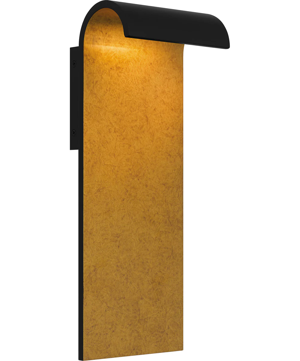 Lunar Medium Outdoor Wall Light Coastal Armour Aluminum Matte Black