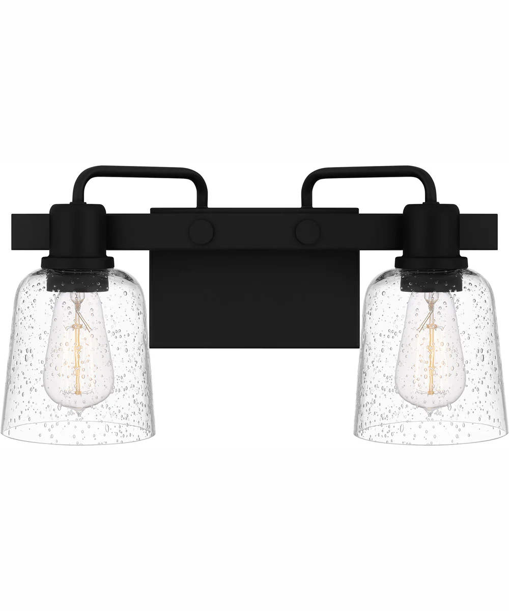 Lydia Medium 2-light Bath Light Matte Black - Image 2