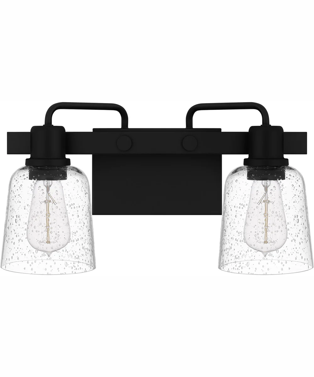 Lydia Medium 2-light Bath Light Matte Black - Image 3