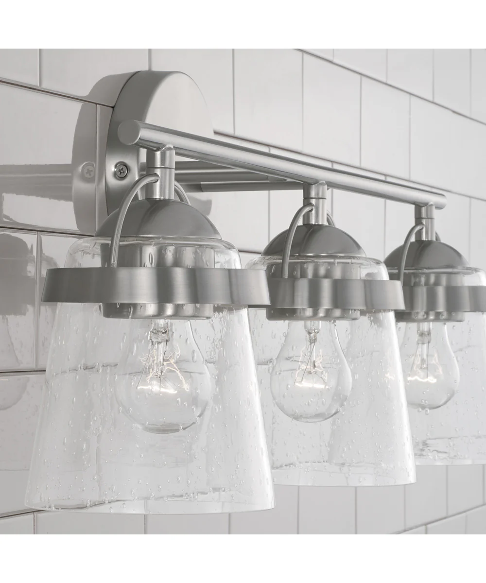 Madison 3-Light Vanity Brushed Nickel - Image 3