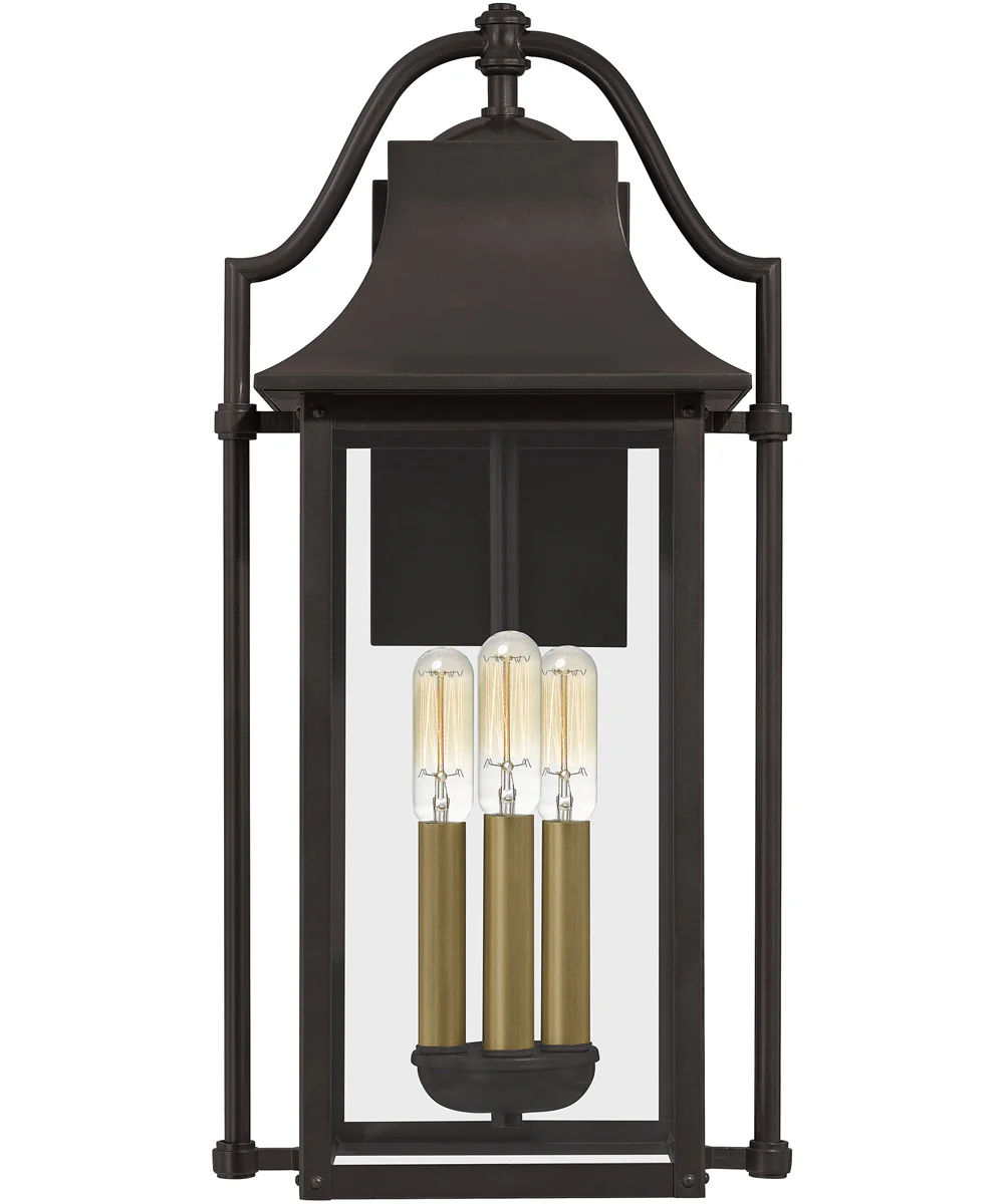 Manning Large 3-light Outdoor Wall Light  Coastal Armour Aluminum Western Bronze - Image 5