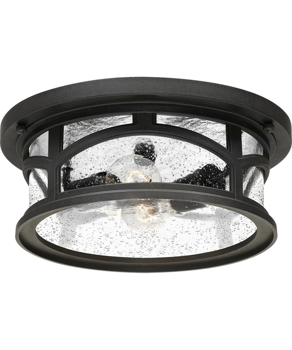 Marblehead Medium 2-light Outdoor Ceiling Light Coastal Armour Mystic Black - Image 4