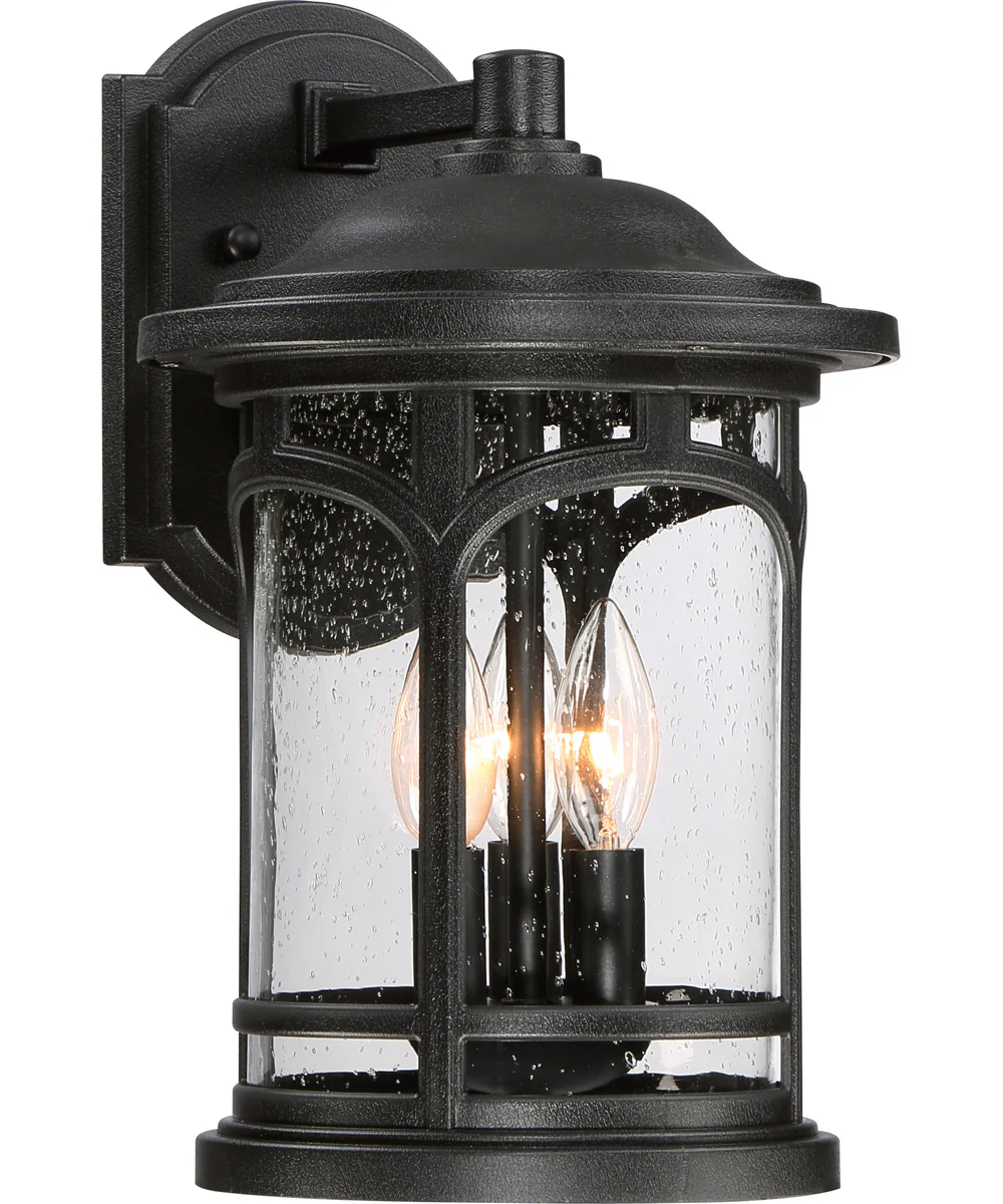 Marblehead Medium 3-light Outdoor Wall Light  Coastal Armour Mystic Black - Image 2