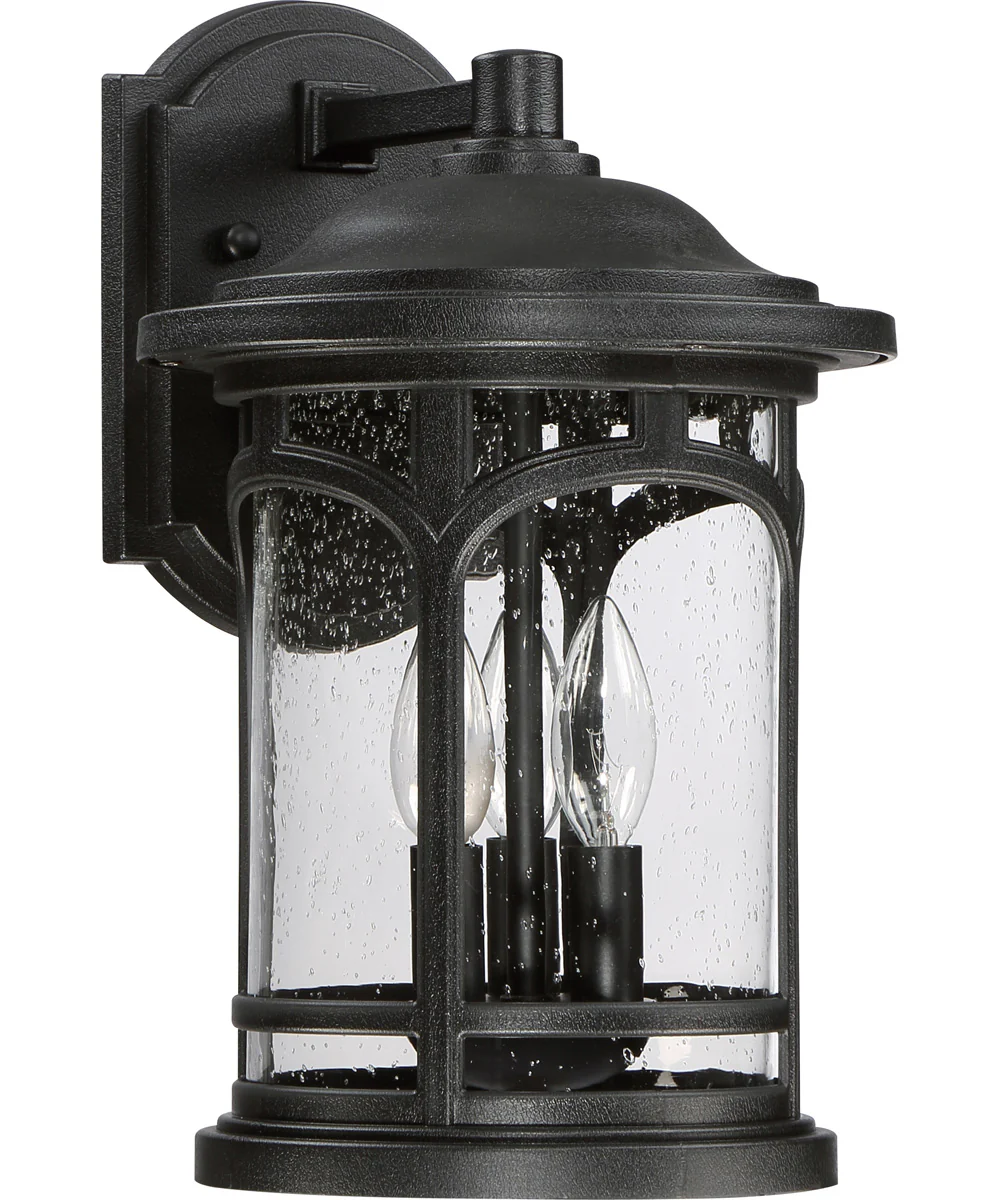 Marblehead Medium 3-light Outdoor Wall Light  Coastal Armour Mystic Black - Image 3