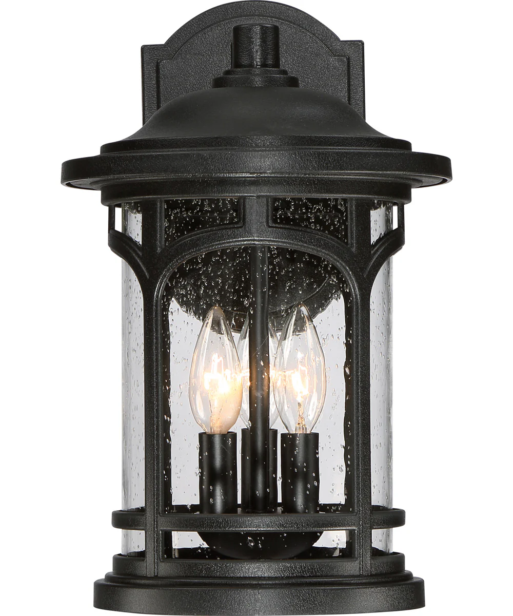 Marblehead Medium 3-light Outdoor Wall Light  Coastal Armour Mystic Black - Image 4