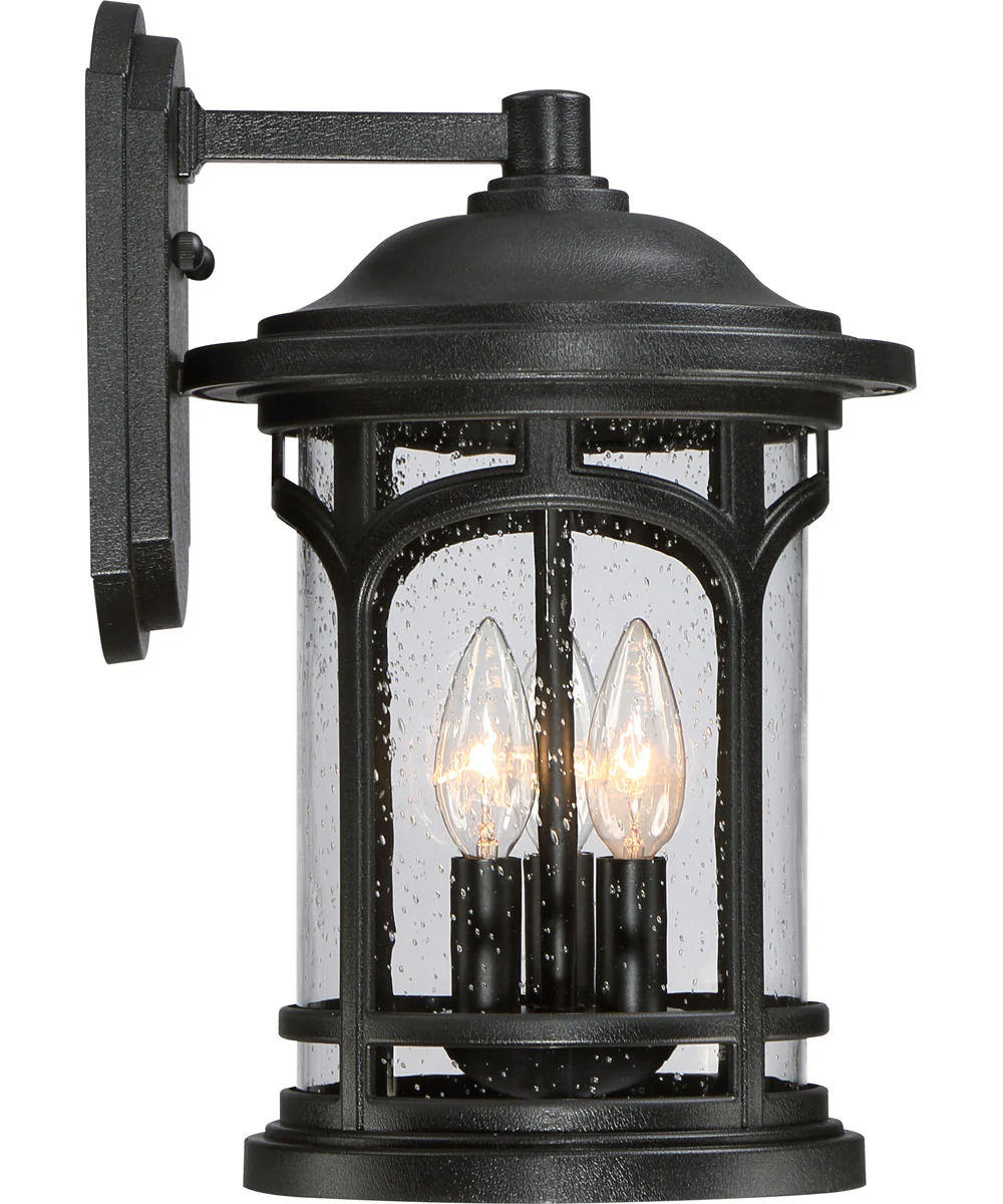 Marblehead Medium 3-light Outdoor Wall Light  Coastal Armour Mystic Black - Image 5
