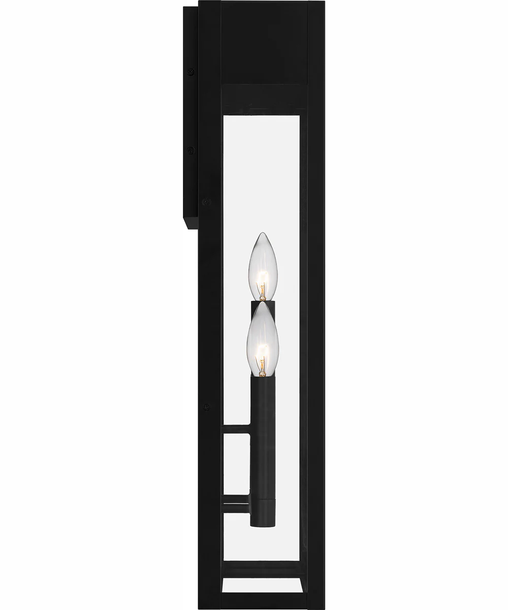Maren Extra Large 3-light Outdoor Wall Light Coastal Armour Aluminum Matte Black - Image 5