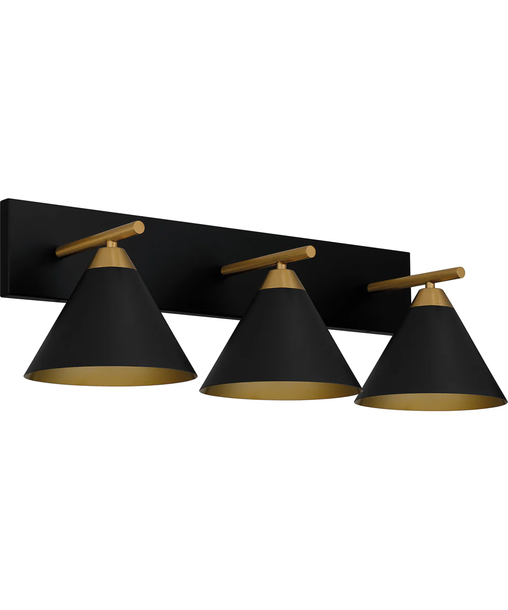 Mastro Large 3-light Bath Light Matte Black - Image 2