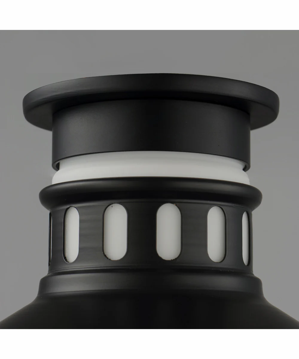 Admiralty 1-Light Outdoor Flush Mount Black - Image 5