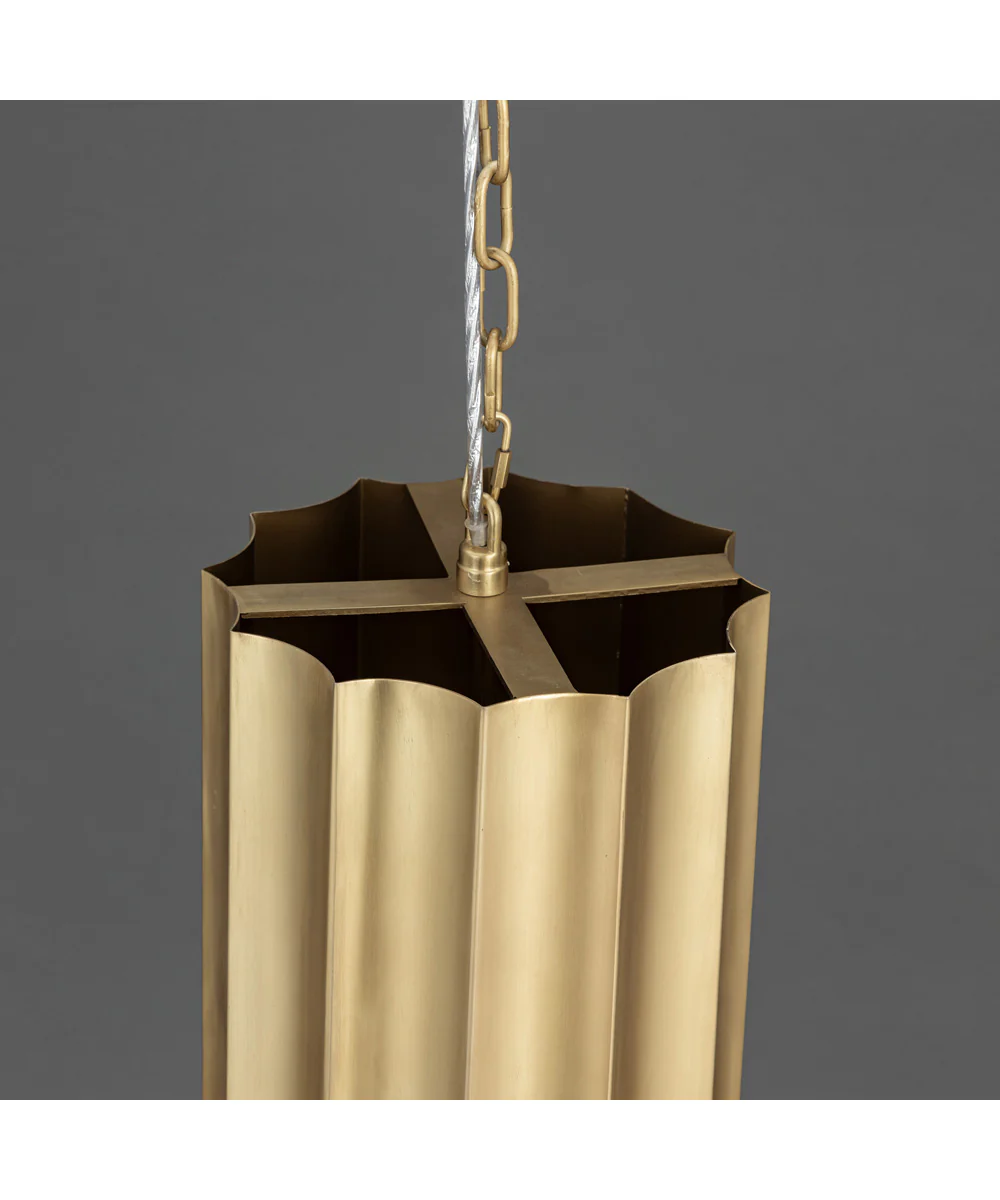 Allegra 1-Light Mini Pendant Weathered Brass - Image 5