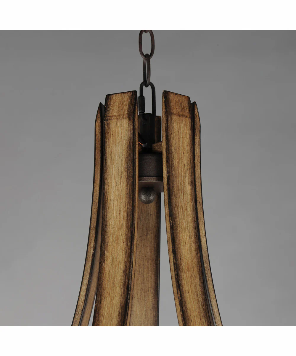 Basque 5-Light Chandelier Driftwood/Anthracite - Image 4