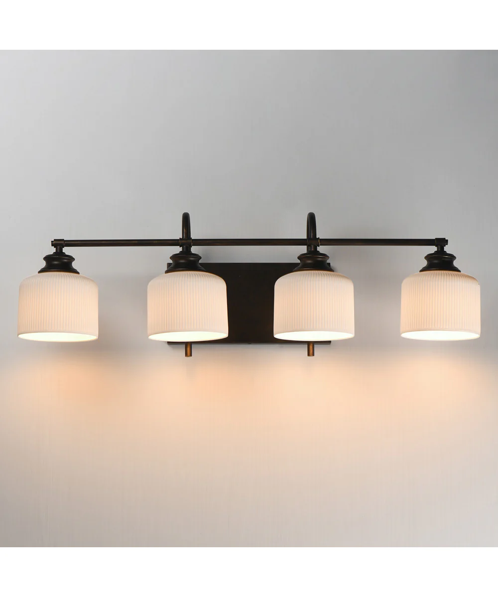 Bisque 4-Light Bath Vanity Oil Rubbed Bronze - Image 3